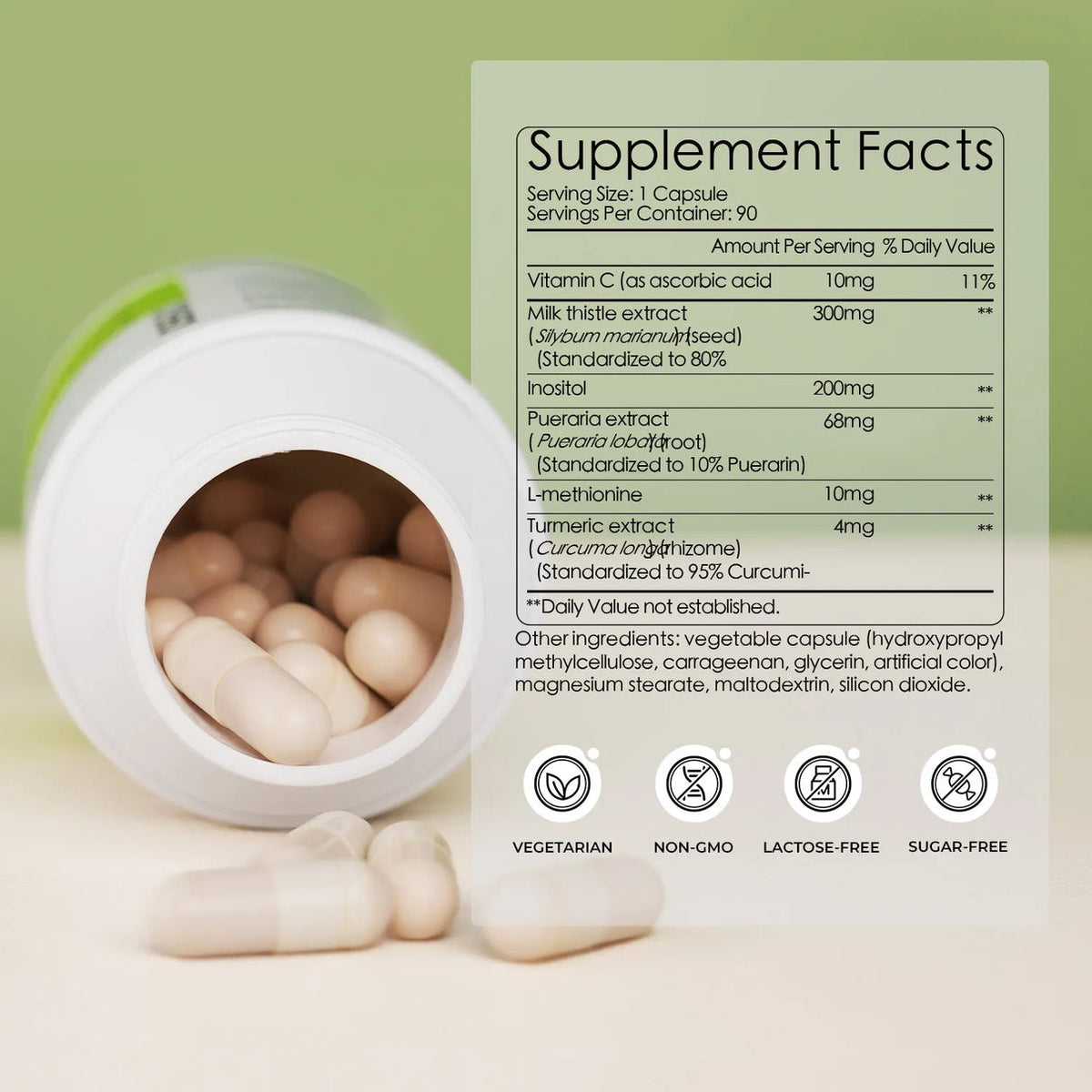 Milk Thistle 300mg Extract - Liver Detox & Repair Support